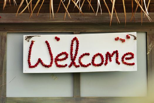 welcome sign