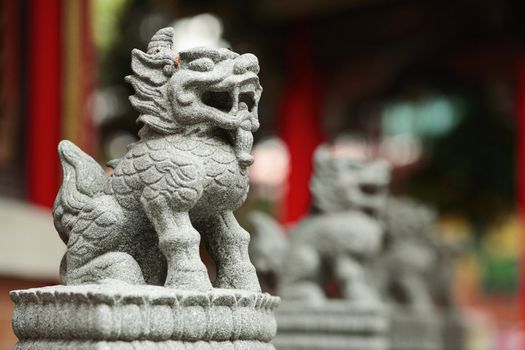 Chinese lion statue