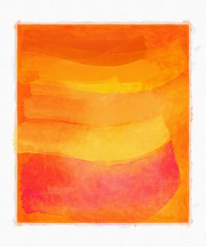 Abstract orange  watercolor background