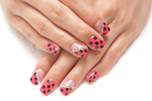 Women hands with manicure