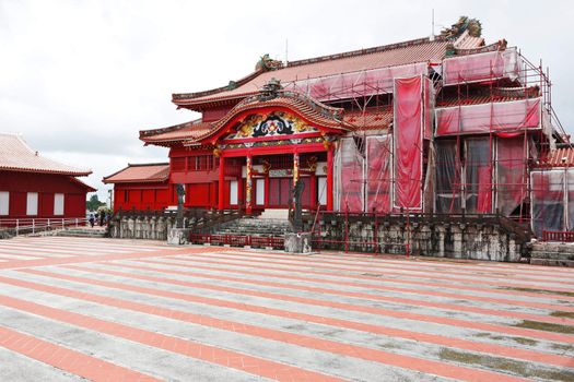 Shuri Castle in Okinawa Japan