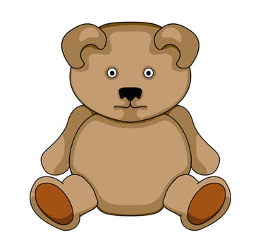 Illustration of an isolated Teddy bear