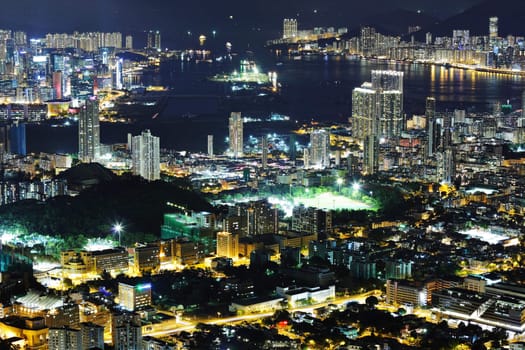 kowloon at night