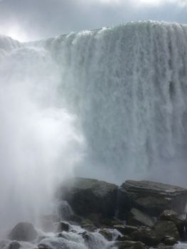 close view of Niagara Falls