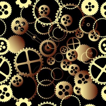 clockwork pieces design,seamless background