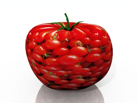 a tomato with a tomato texture
