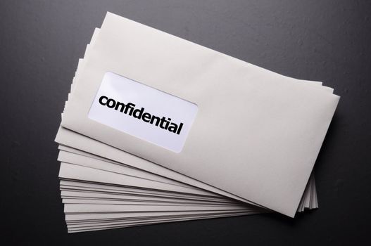 confidential or top secret letter showing business post concept