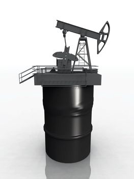 the oil wells and oil drum