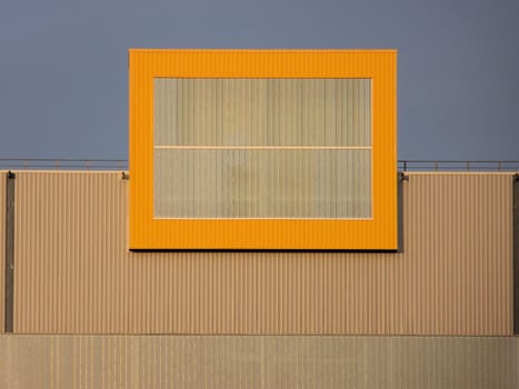 panel on the front of a building