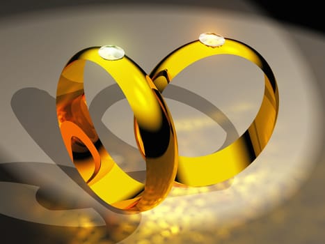 the  gold rings with diamonds
