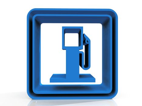 petrol station symbol on  white background