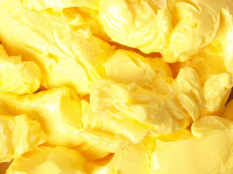 close up of a heap of butter