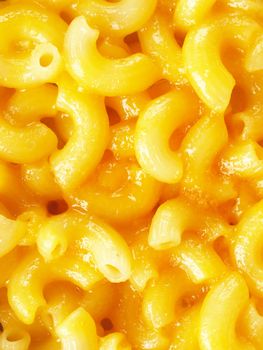 close up of macaroni and cheese