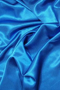 blue satin or silk background with textile texture