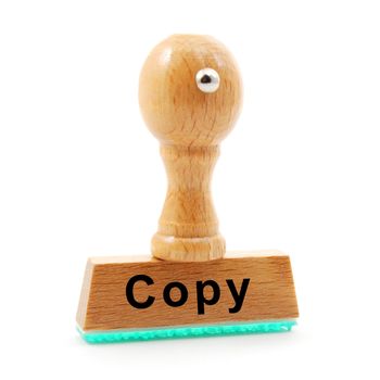 copy on stamp showing office or work concept with copyspace