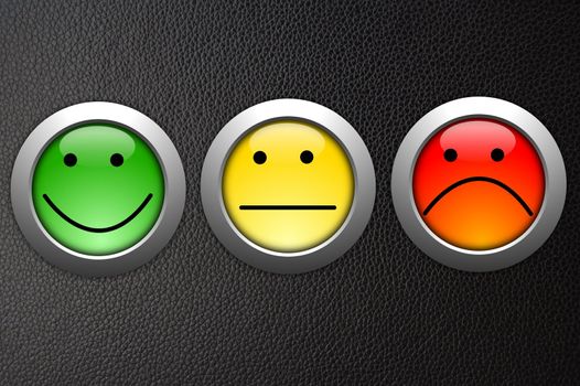 business customer service feedback concept with survey button