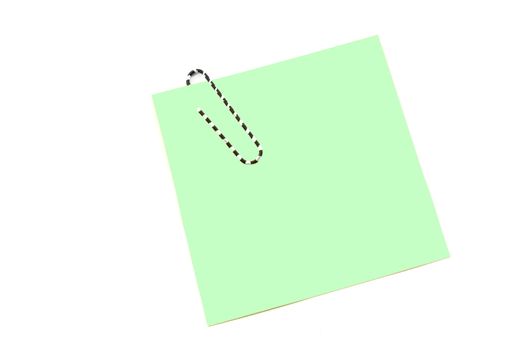 note paper isolated on a white background