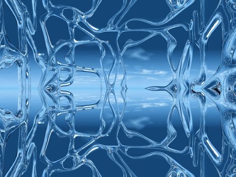 structure and reflection in the water