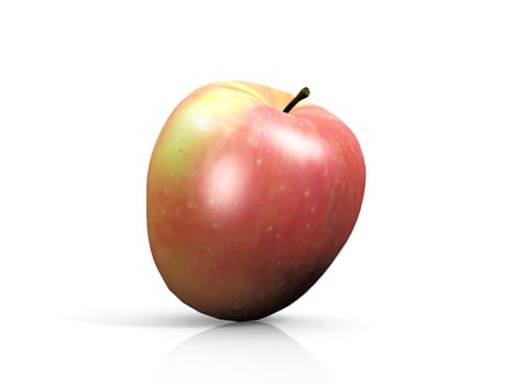 apple on a white background