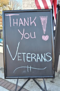 Thank You Veterans Sign