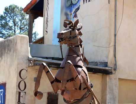Metal Horse Sculpture - Ruidoso New Mexico