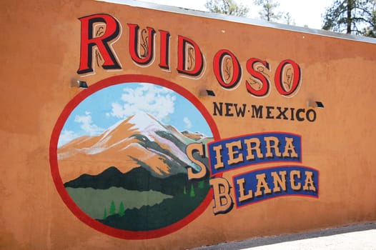 Ruidoso New Mexico - Sierra Blanca Sign