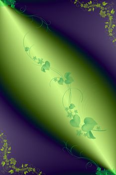 Beautiful abstract background of green leaves