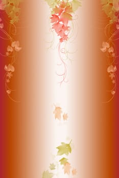 Beautiful abstract background of autumn red leaves