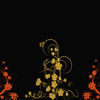 Beautiful abstract floral background 