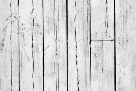 old background of  weathered white painted wood