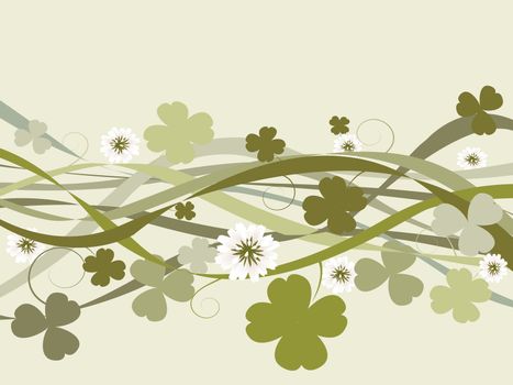St. Patrick's Day illustration, celebration card