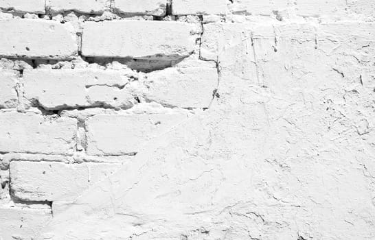 A texture background of white brick wall