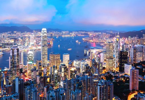 Hong Kong at night