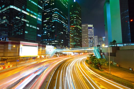 modern city at night