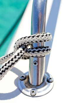 A knot on a boat