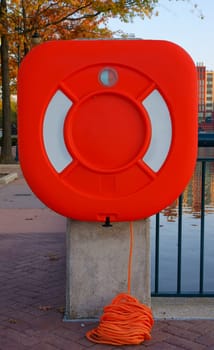 Saftey buoy in the harbour