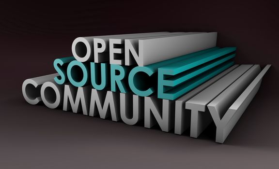 Open Source Community Concept in 3D Art