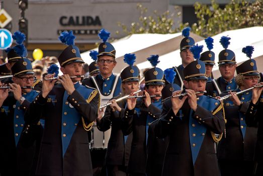 Day of German Unity,  festive parade, photo taken in Bonn on the 3 of October 2011