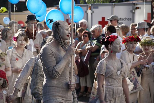 Day of German Unity, festive parade, photo taken in Bonn on the 3 of October 2011