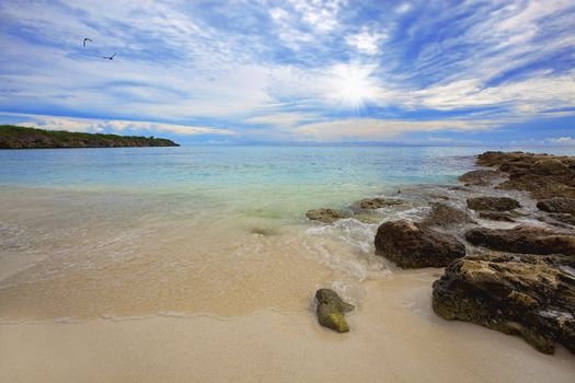 Beautiful landscape on the caribbean island, Curacao