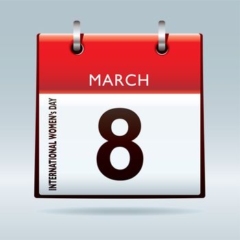 International womens day on 8th march 2011 calendar icon