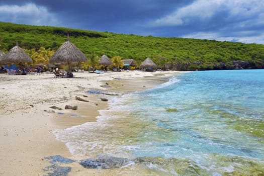 Beautiful landscape on the caribbean island, Curacao