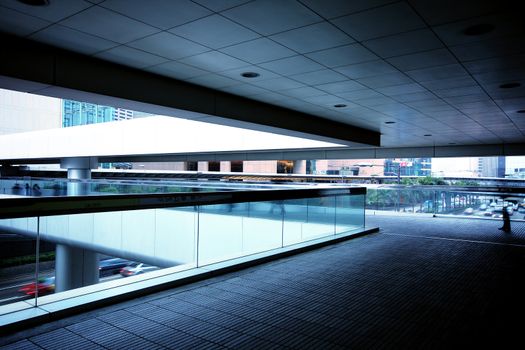 corridor in modern office building