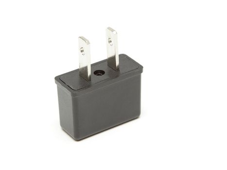 Power plug adapter isolated on white background