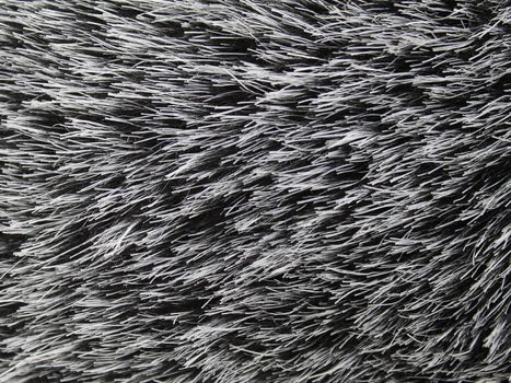 Closeup image of synthetic black and white fur, good as background