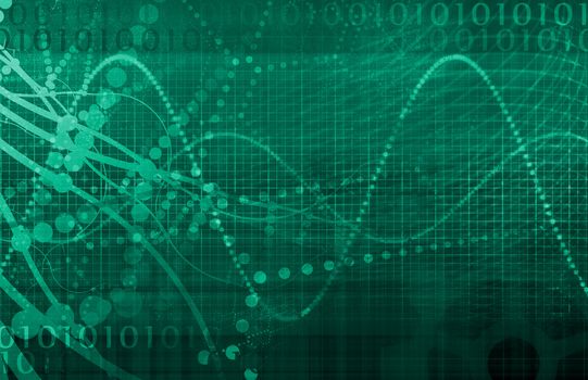 Security Network Data of the World Background