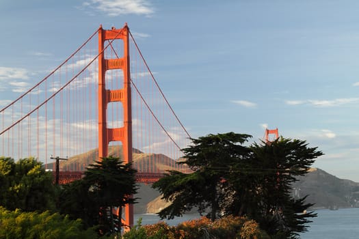 View of Golden Gate Bridge, San-Francisco, California