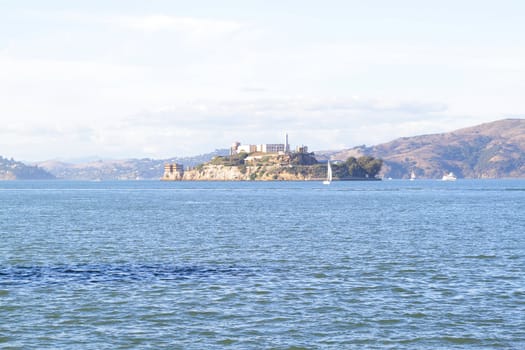 Alcatraz island museum in the San Francisco bay