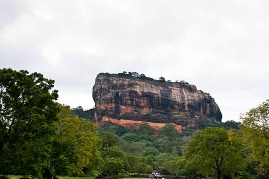 Fresco paintings in Sigiriya Srilanka