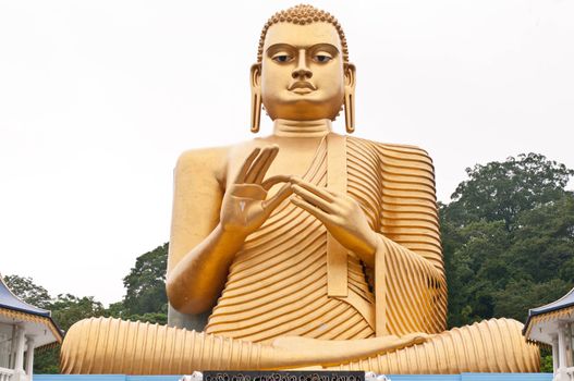 Famous Rock and Cave Temple at Dambulla SriLanka